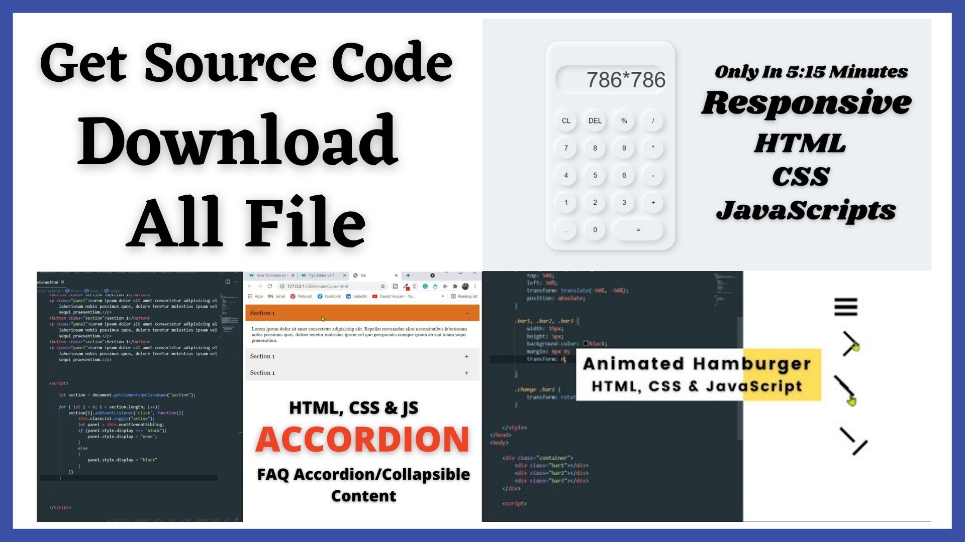 Read more about the article Download HTML, CSS & JavaScript Project Code