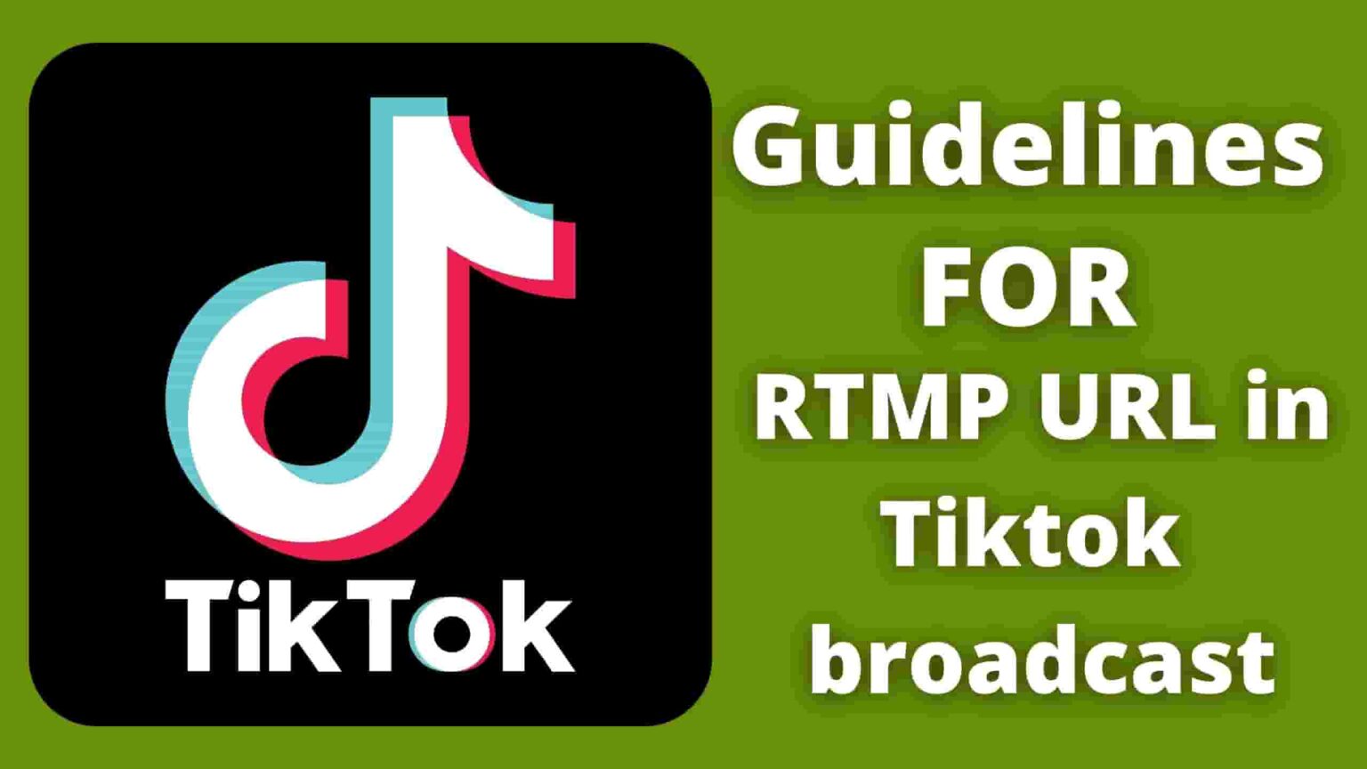 How To Get Tiktok RTMP URL & Stream Key Url To Go Live On TikTok